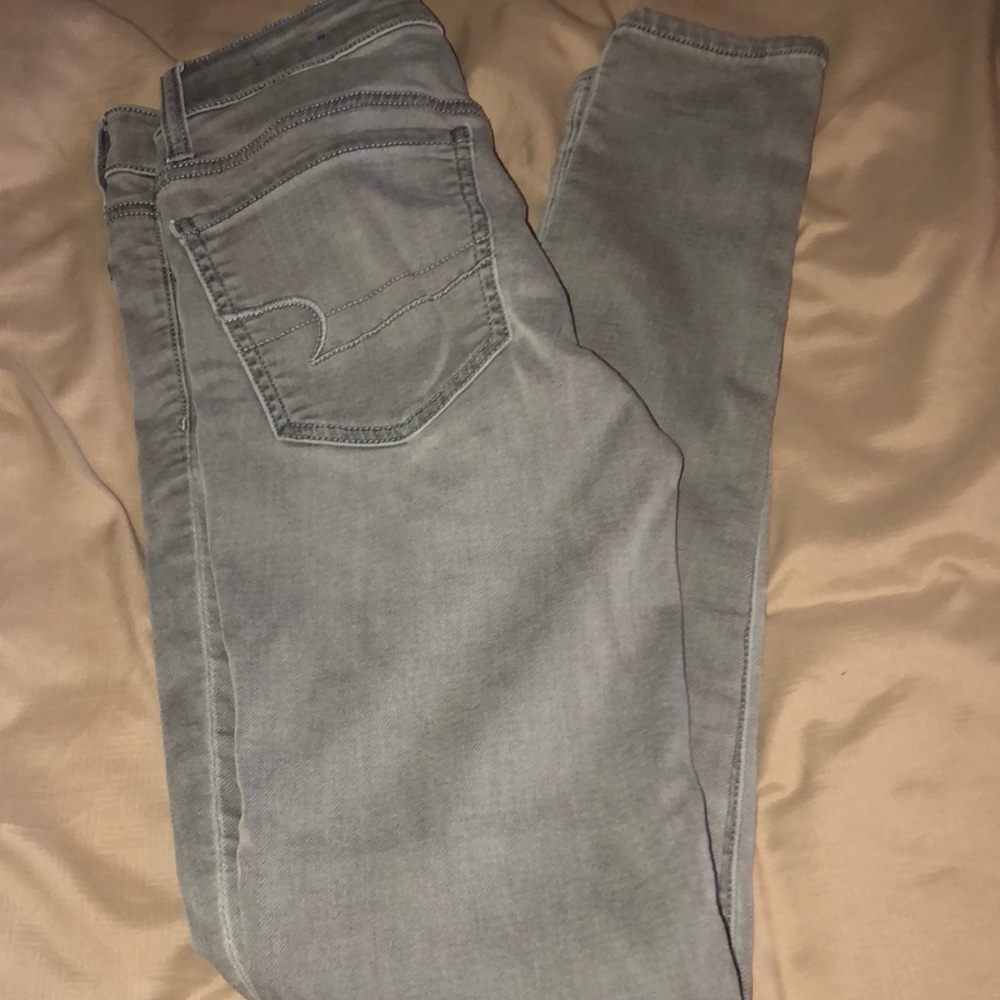 Girls Gray Skinny Jeans